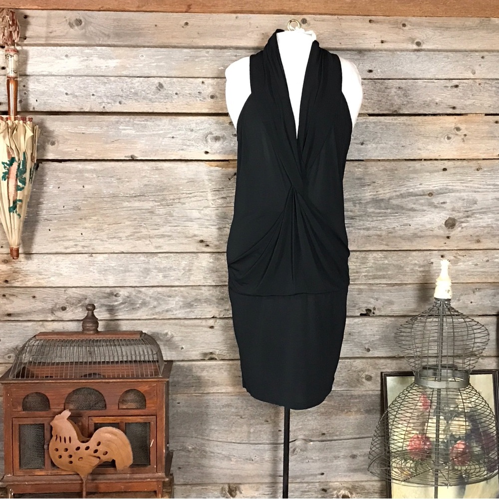 Stile Benneton Black Low Cut Dress